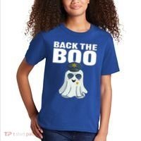 Halloween Spooky Seas The Boo Funny Police Ghost Gift Kids T-Shirt thumb 2