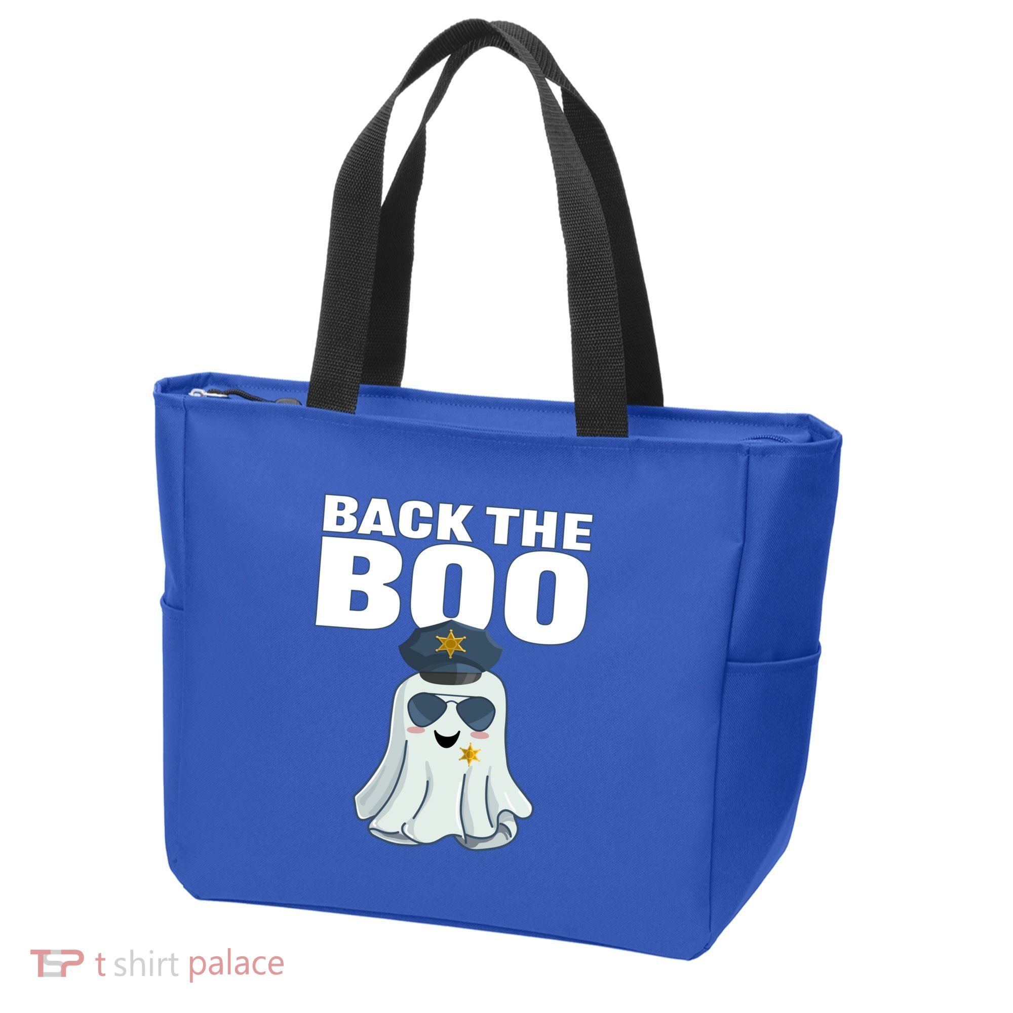 Halloween Spooky Seas The Boo Funny Police Ghost Gift Tote Bag