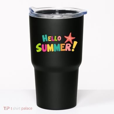 Hello Summer Starfish Colorful Tumbler