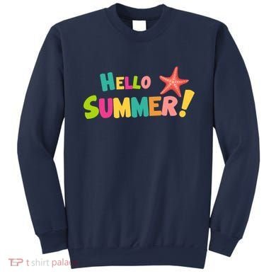 Hello Summer Starfish Colorful Sweatshirt