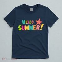 Hello Summer Starfish Colorful T-Shirt thumb 5