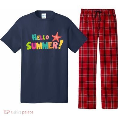Hello Summer Starfish Colorful Pajama Set