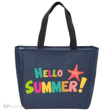 Hello Summer Starfish Colorful Tote Bag