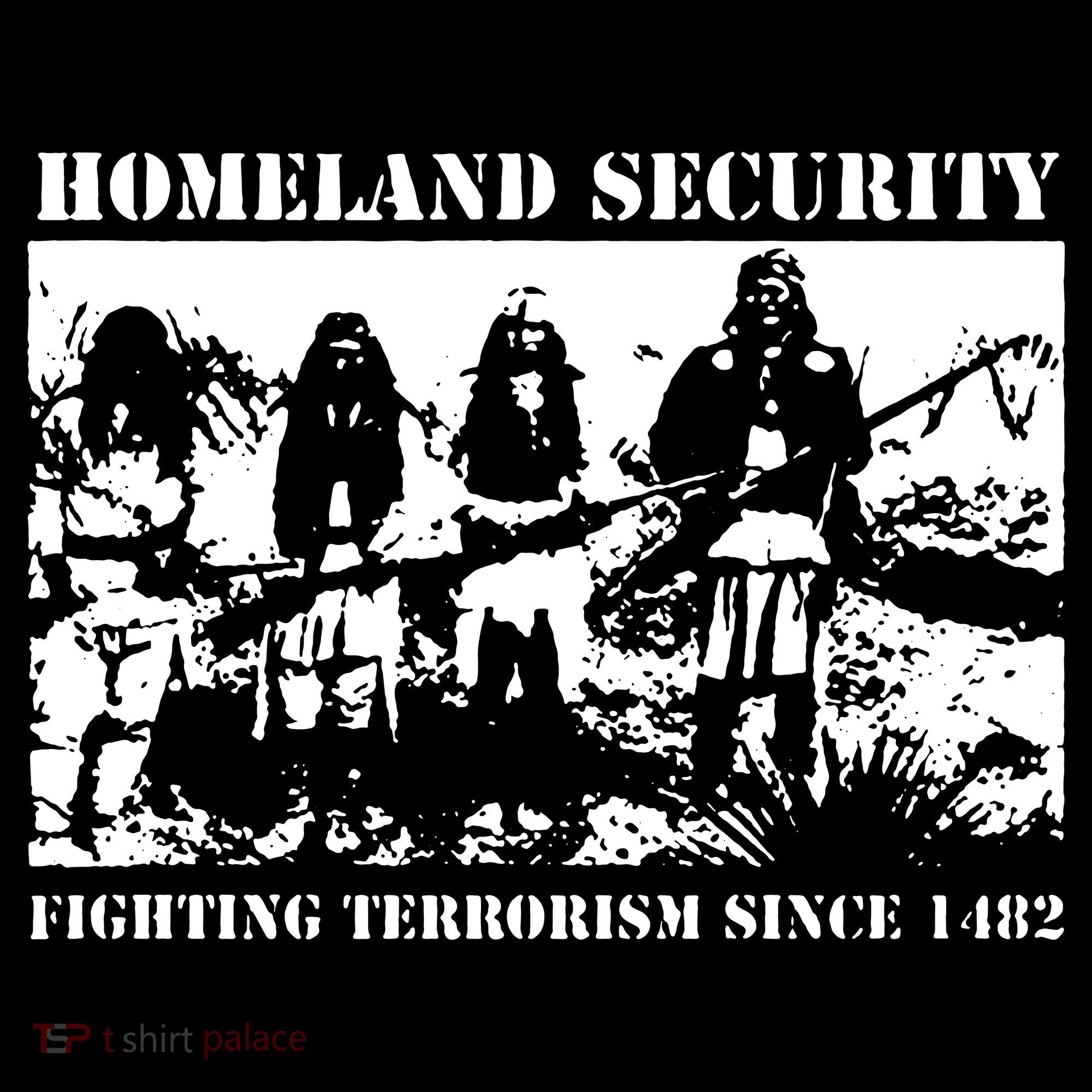 Homeland Security Since 1482 Printed Cotton Button