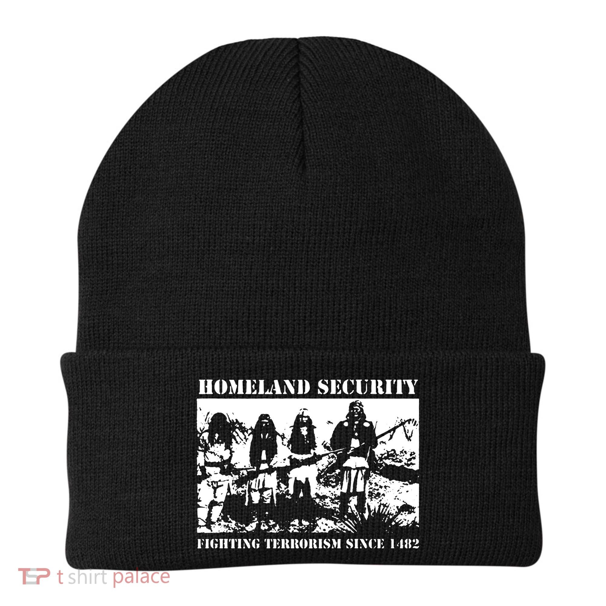 Homeland Security Since 1482 Printed Cotton Beanie