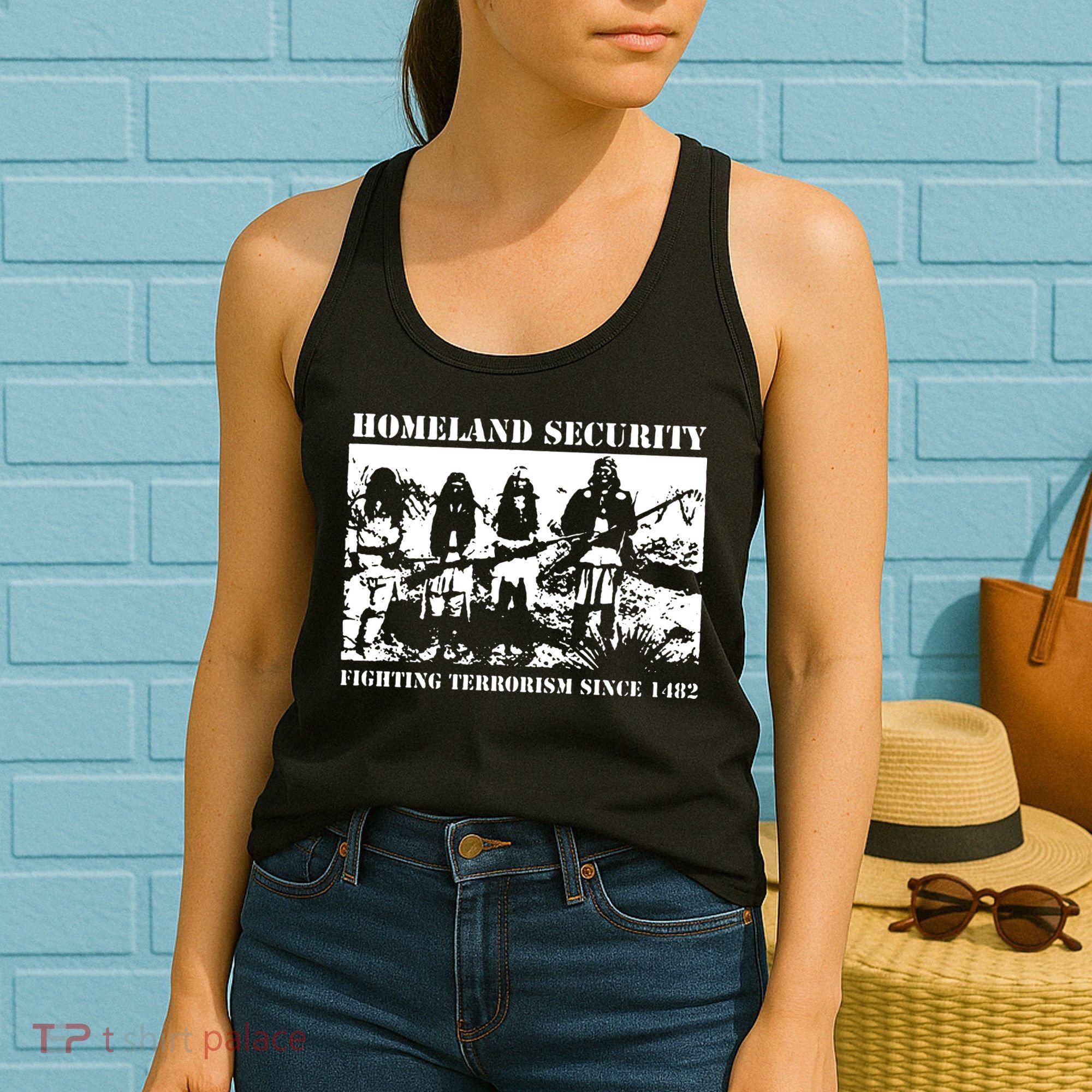 Homeland Security Since 1482 Printed Cotton Women's Tank Top