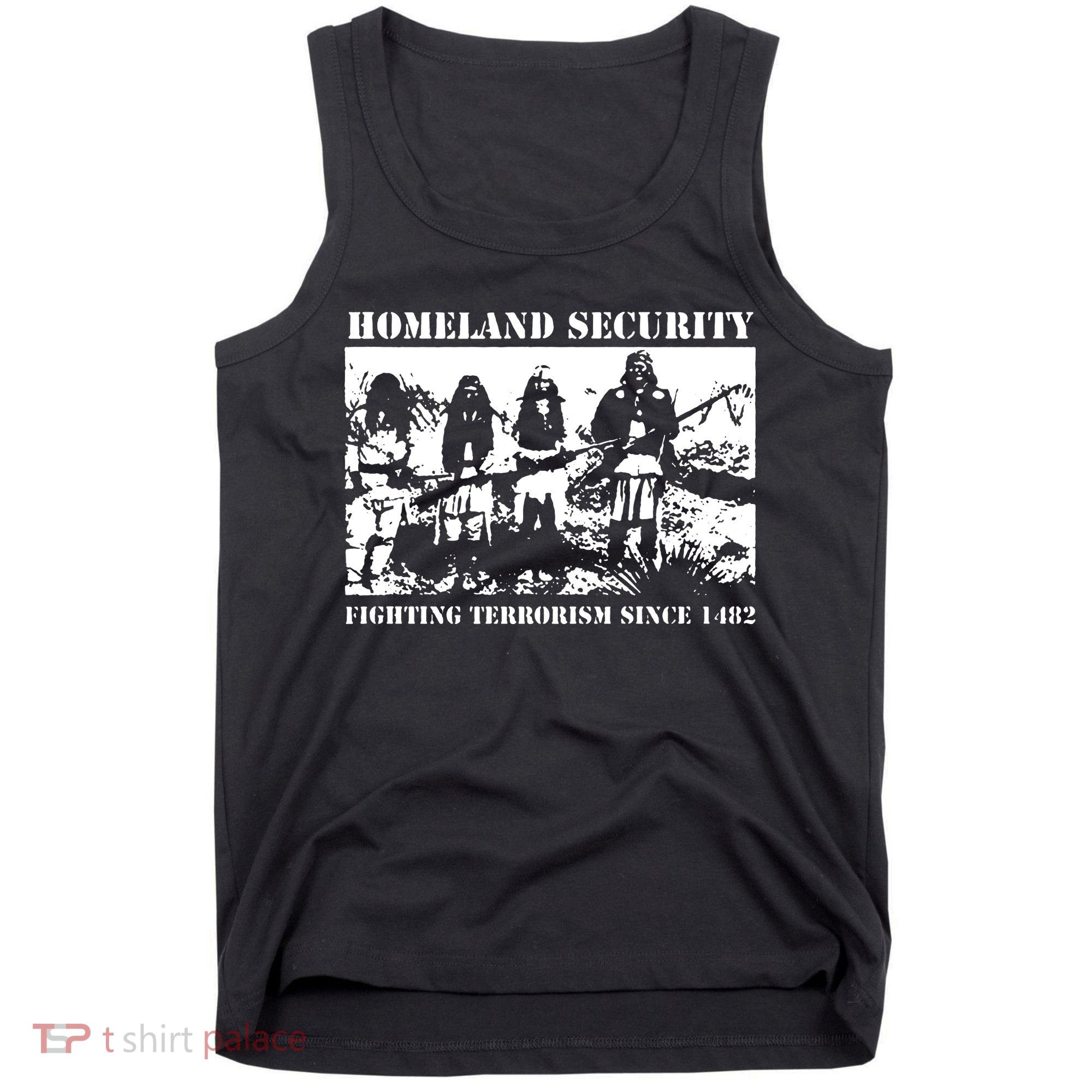 Homeland Security Since 1482 Printed Cotton Tank Top