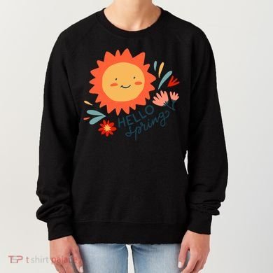 Hello Spring Sunset Floral Women's Sweatshirt