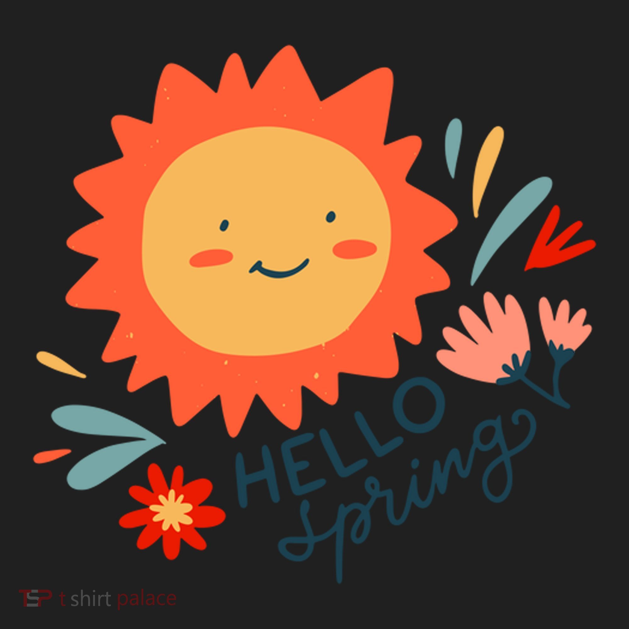 Hello Spring Sunset Floral Women's Sweatshirt
