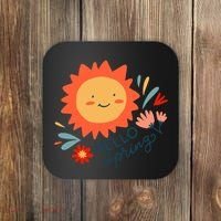 Hello Spring Sunset Floral Coaster thumb 0