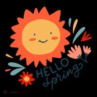 Hello Spring Sunset Floral Toddler Hoodie thumb 2