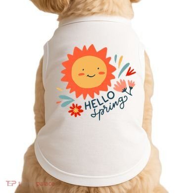 Hello Spring Sunset Floral Doggie Tank