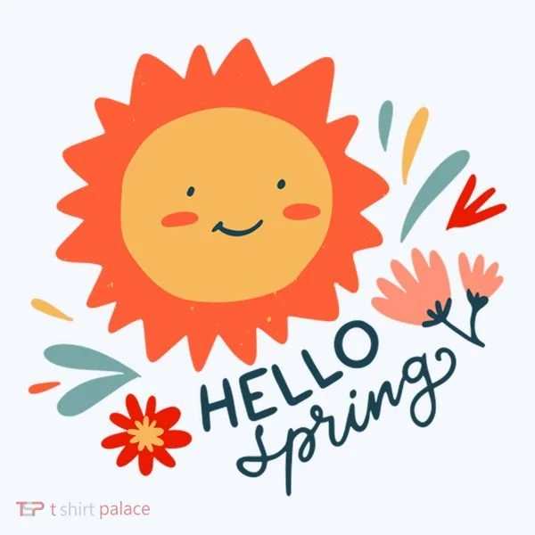 Hello Spring Sunset Floral Doggie Tank