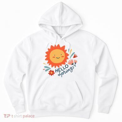 Hello Spring Sunset Floral Hoodie