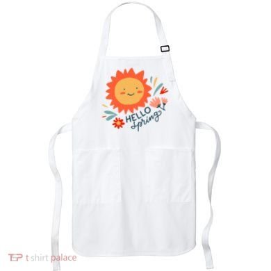 Hello Spring Sunset Floral Apron