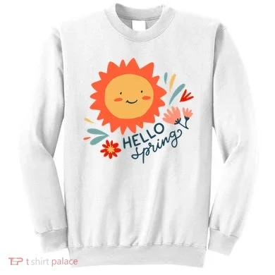 Hello Spring Sunset Floral Sweatshirt