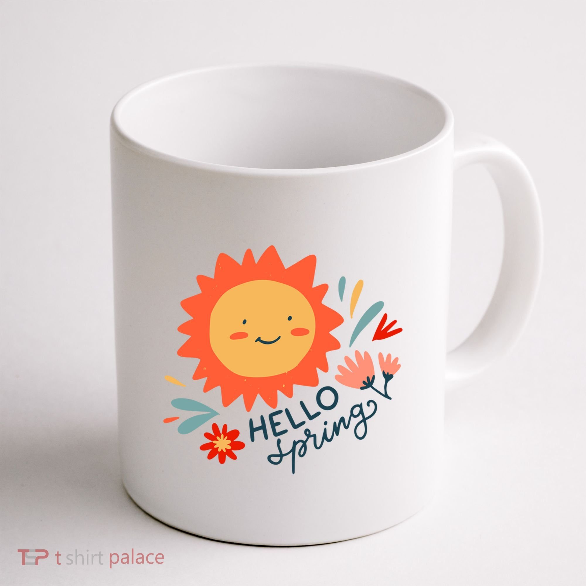 Hello Spring Sunset Floral Coffee Mug