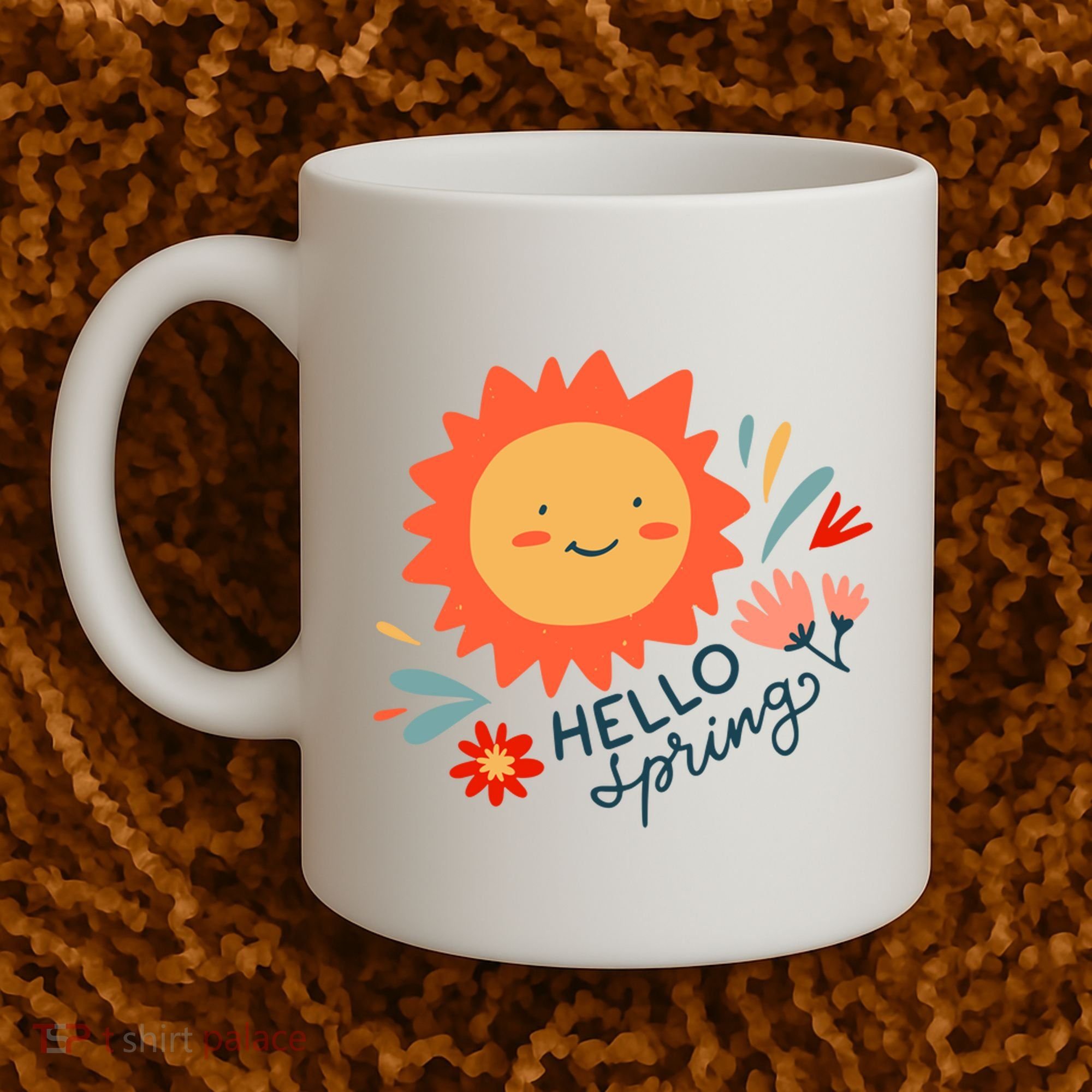 Hello Spring Sunset Floral Coffee Mug