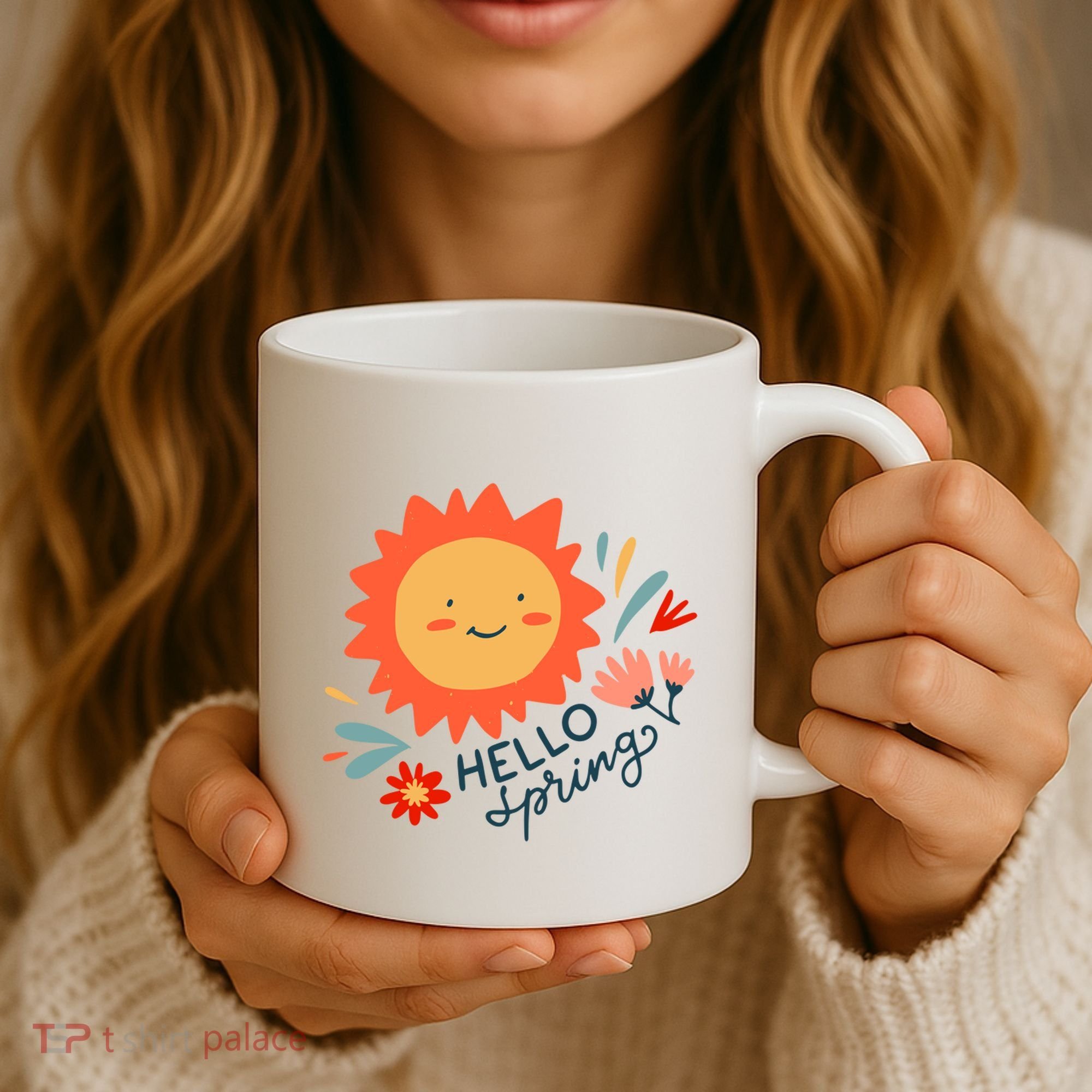 Hello Spring Sunset Floral Coffee Mug