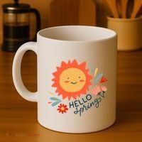 Hello Spring Sunset Floral Coffee Mug thumb 4