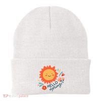Hello Spring Sunset Floral Beanie thumb 0