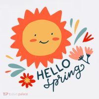 Hello Spring Sunset Floral Ornament thumb 1