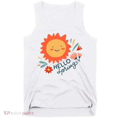 Hello Spring Sunset Floral Tank Top