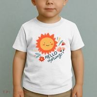 Hello Spring Sunset Floral Toddler T-Shirt thumb 2