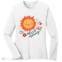 Hello Spring Sunset Floral Women's Long Sleeve Shirt thumb 0