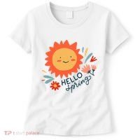 Hello Spring Sunset Floral Women's T-Shirt thumb 0