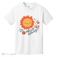 Hello Spring Sunset Floral Kids T-Shirt thumb 0
