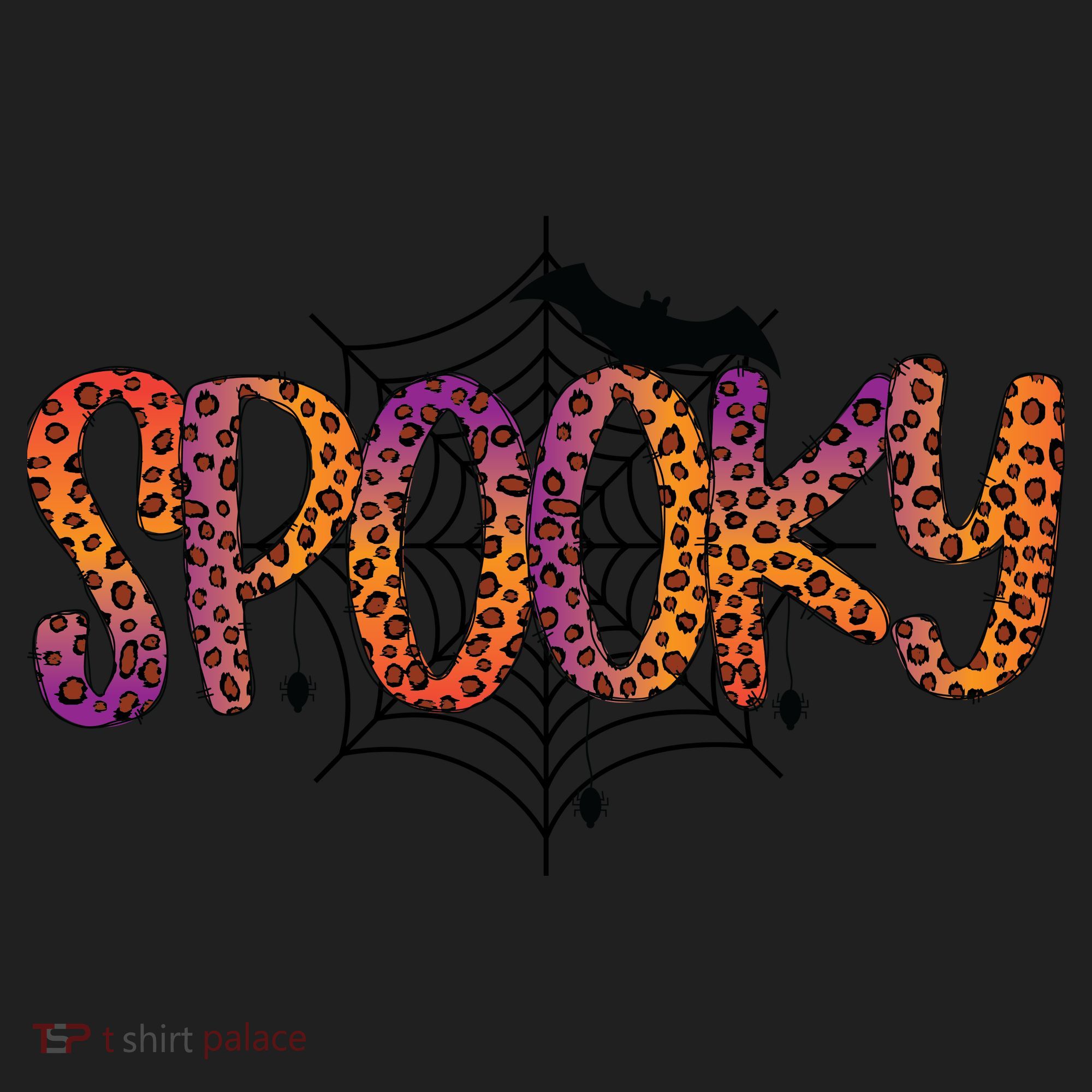 Halloween Spooky Spiderweb Leopard Halloween Day Women's Sweatshirt