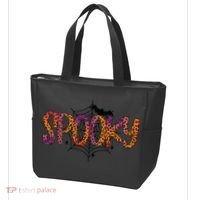Halloween Spooky Spiderweb Leopard Halloween Day Tote Bag thumb 3