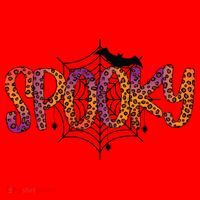 Halloween Spooky Spiderweb Leopard Halloween Day Santa Hat thumb 1