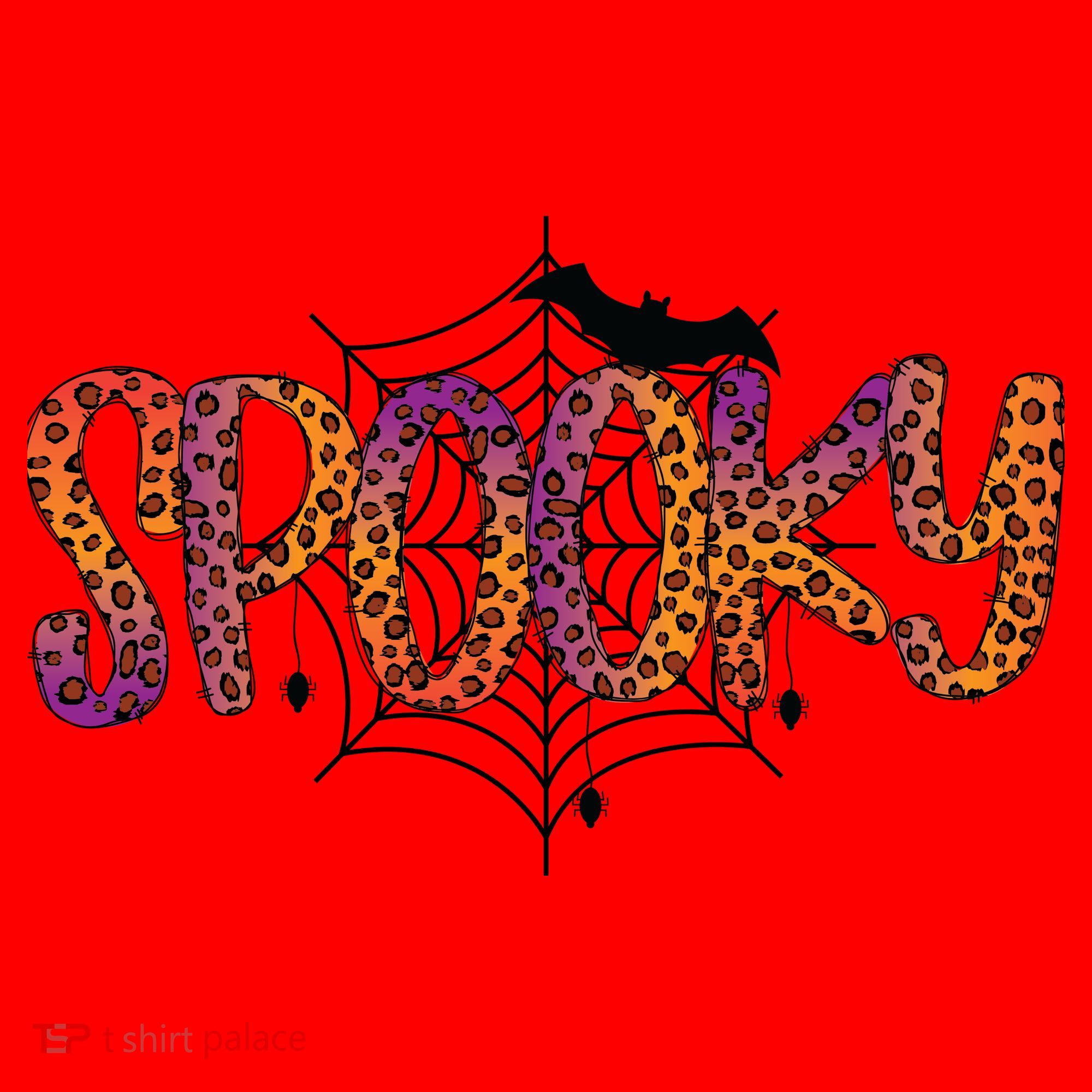 Halloween Spooky Spiderweb Leopard Halloween Day Santa Hat