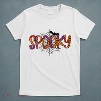 Halloween Spooky Spiderweb Leopard Halloween Day T-Shirt thumb 5