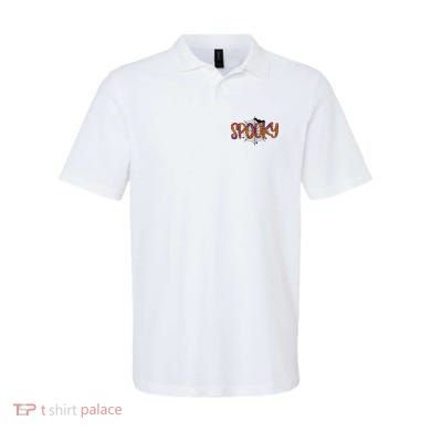 Halloween Spooky Spiderweb Leopard Halloween Day Polo