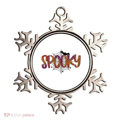 Halloween Spooky Spiderweb Leopard Halloween Day Ornament
