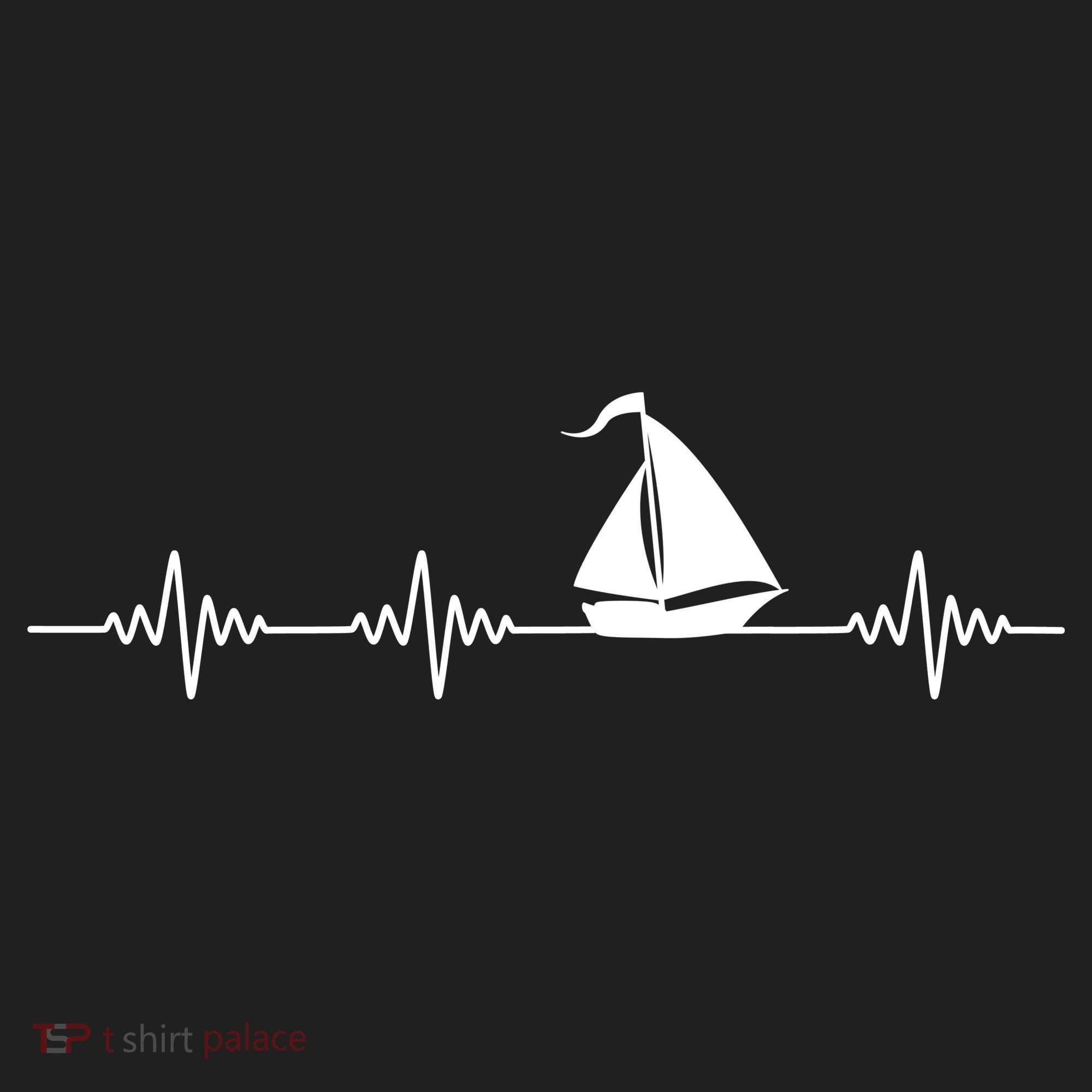 Heartbeat Sailing Sailboat Tumbler
