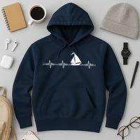 Heartbeat Sailing Sailboat Hoodie thumb 3