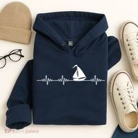 Heartbeat Sailing Sailboat Hoodie thumb 4
