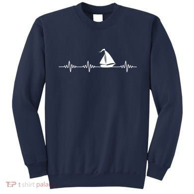 Heartbeat Sailing Sailboat Sweatshirt