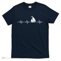 Heartbeat Sailing Sailboat T-Shirt thumb 0