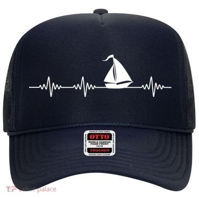 Heartbeat Sailing Sailboat Hat