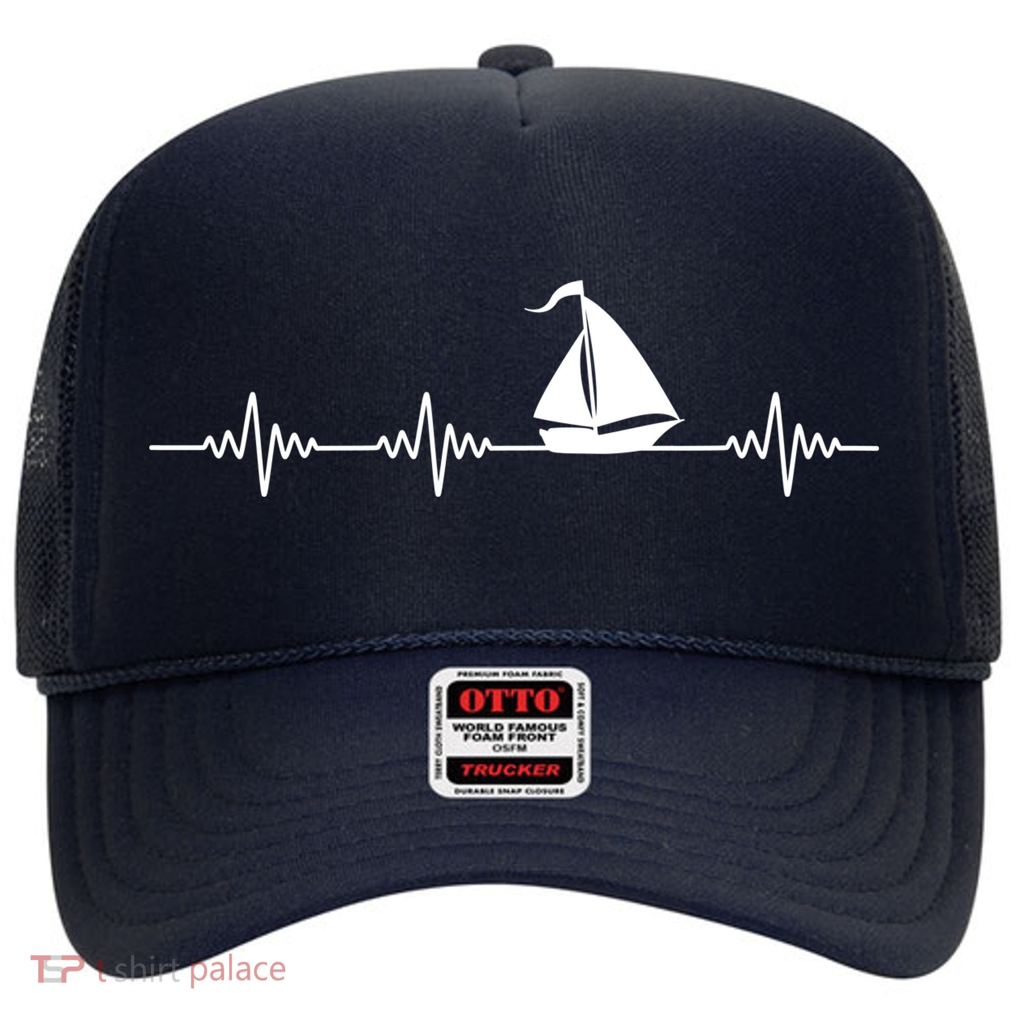 Heartbeat Sailing Sailboat Hat