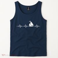 Heartbeat Sailing Sailboat Tank Top thumb 2