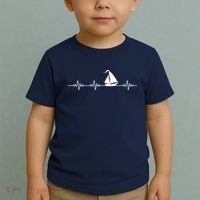 Heartbeat Sailing Sailboat Toddler T-Shirt thumb 2