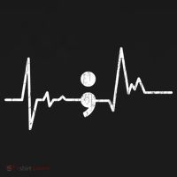 Heartbeat Semicolon Suicide Prevention Awareness Graphic Kids Sweatshirt thumb 2