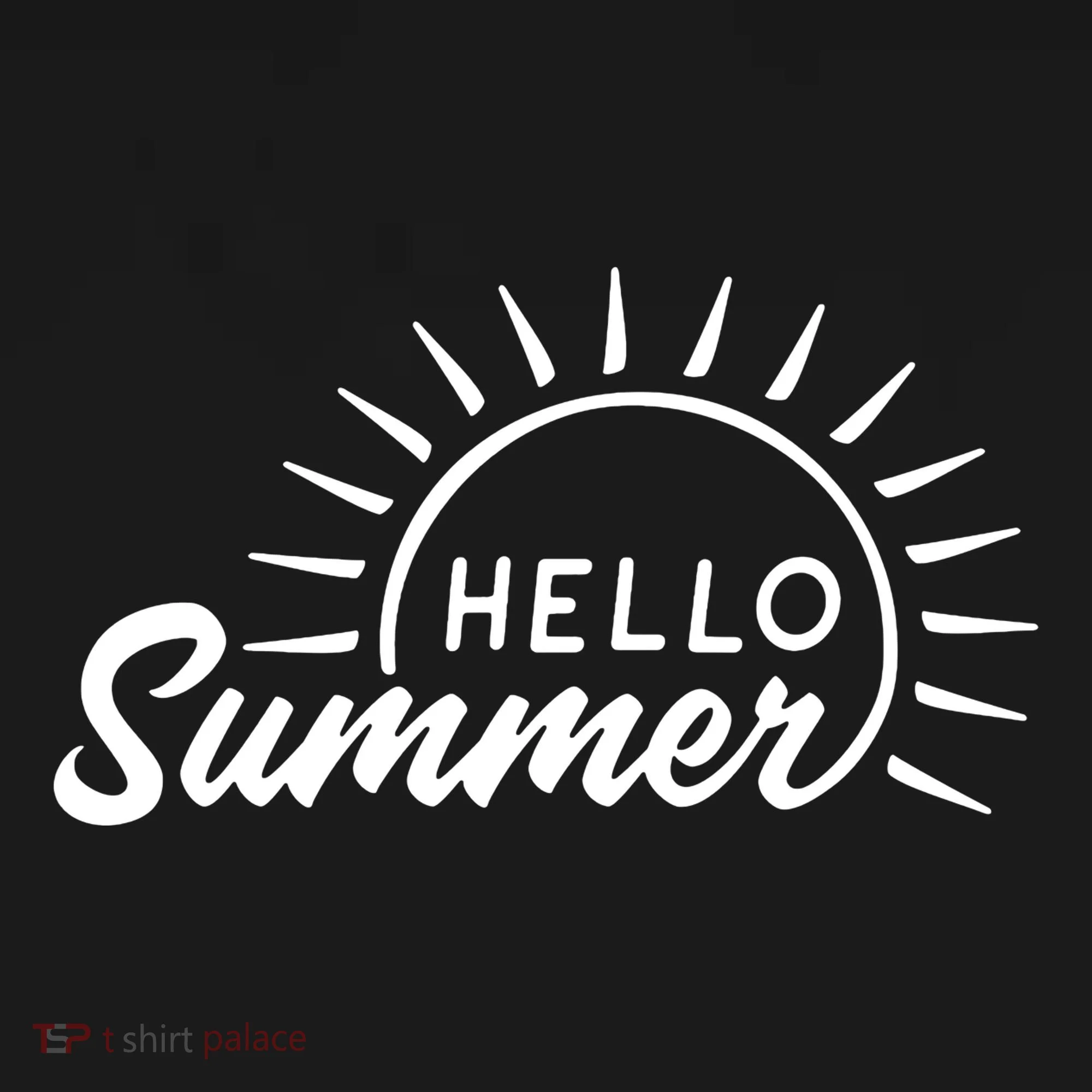 Hello Summer Sunset Doggie Tank