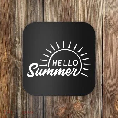 Hello Summer Sunset Coaster